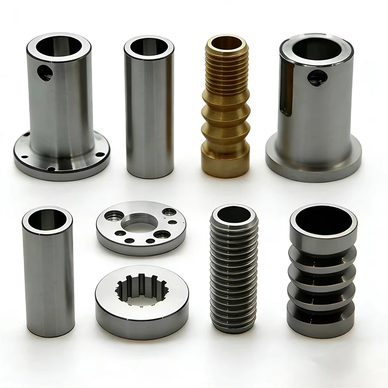 

CNC Machined Metal Bushing, Sleeve & Threaded Component Set Non-standard Precision Cnc Milling Turning Components