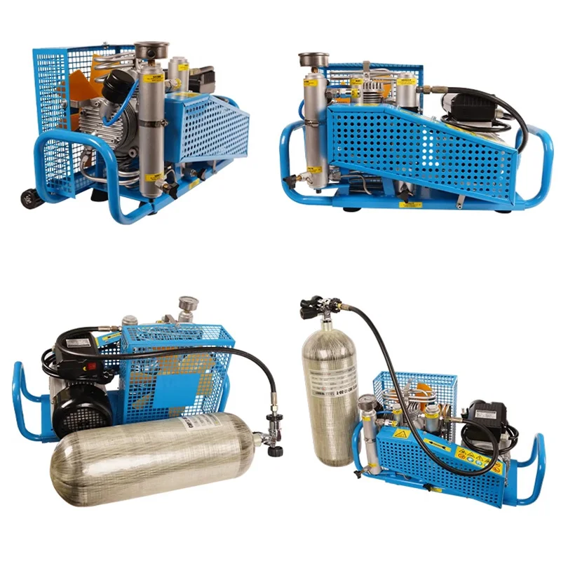 300Bar 100L/min ดําน้ํา PCP Air Compressor 4500Psi แรงดันสูงคอมเพรสเซอร์สําหรับ PCP Scuba บรรจุ 0-12L ถัง