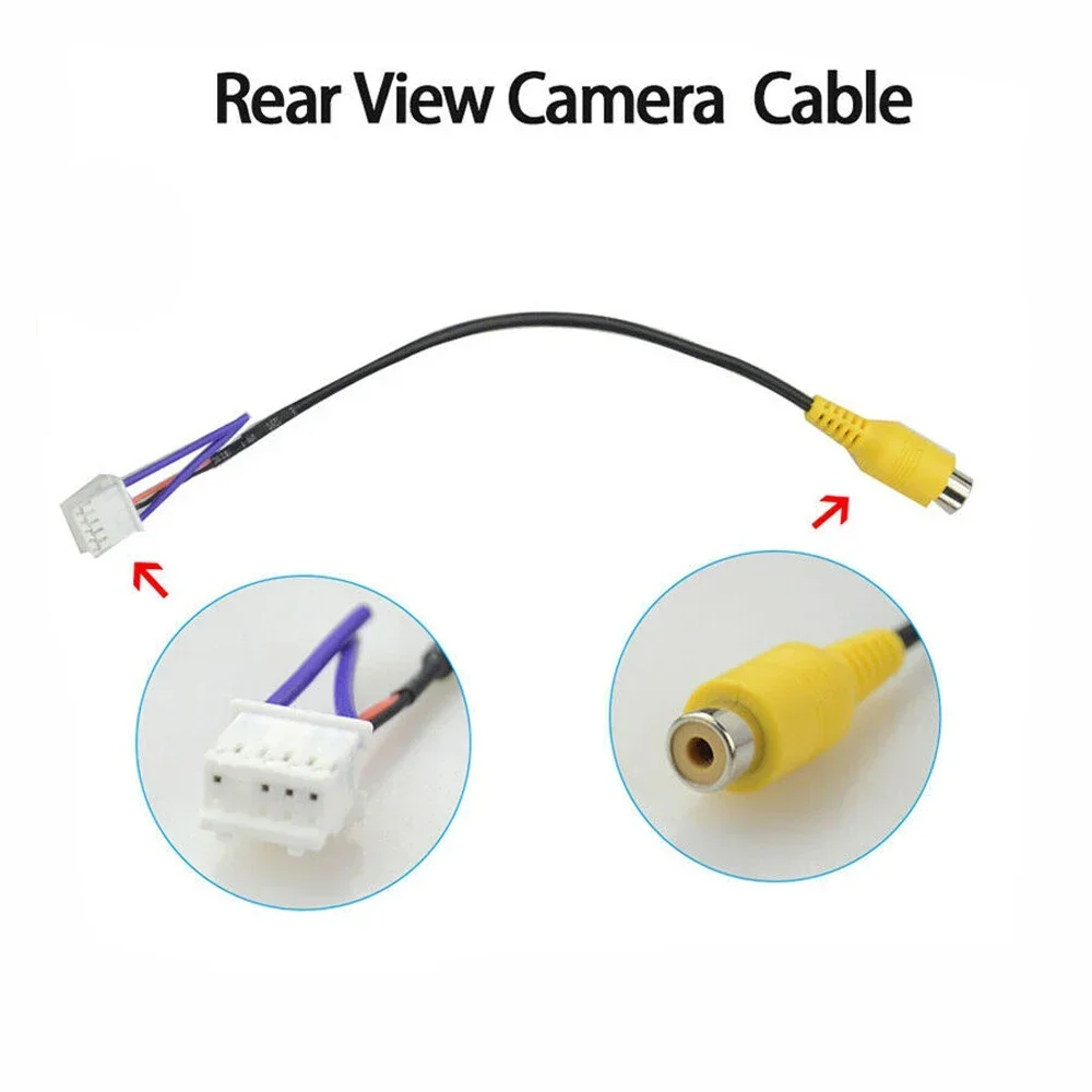 

1pcs Auto Rear View Backup Camera Cable Adaptor RCA 10Pin For Car Stereo Radio DVD Monitor Car Interior Dash Electronics Parts