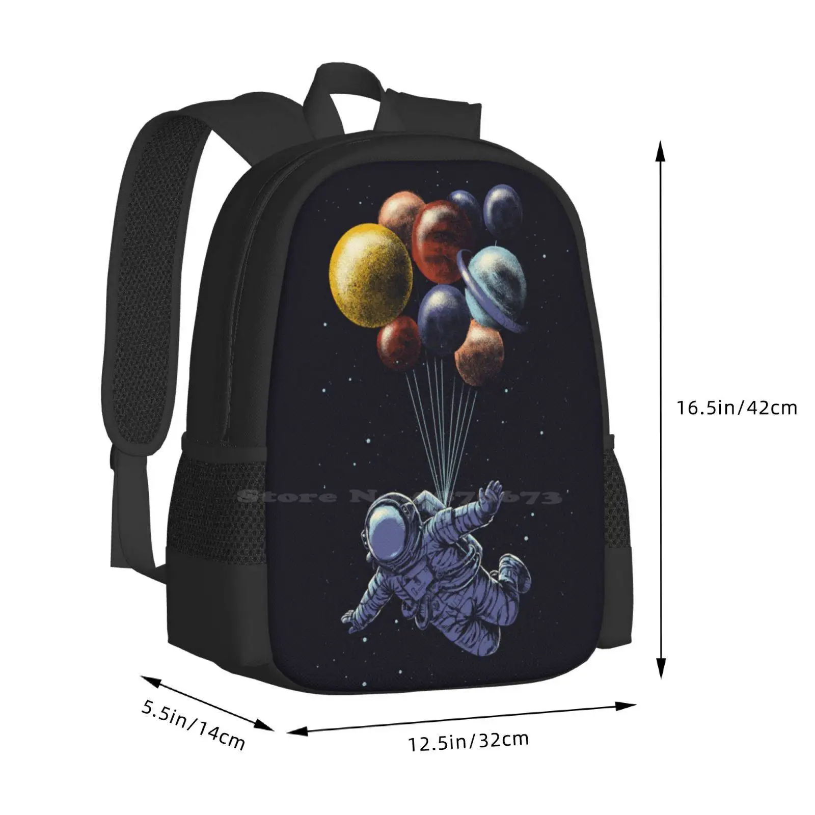 Mochila De Viaje espacial para la escuela para adolescentes, bolsas de viaje para niñas, astronomía, espacio exterior, Sistema Solar, Galaxia, cielo, Luna colorida, Sci