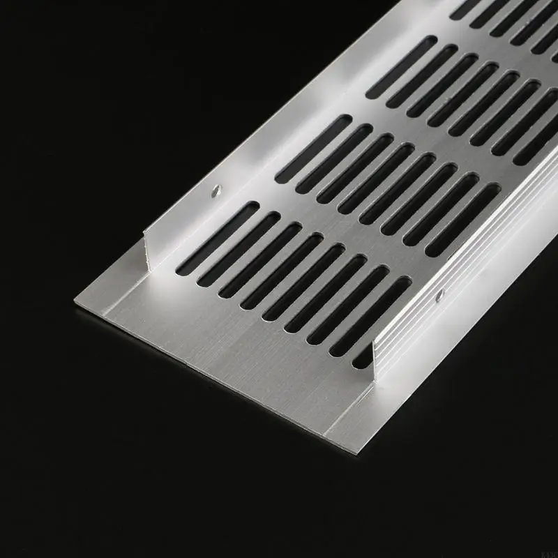 K43C 80MM Wide Rectangle Aluminum Air Vent Ventilation Grille Cover Closet Shoe Cabinet Air Conditioner 15/20/25/30/40/50cm