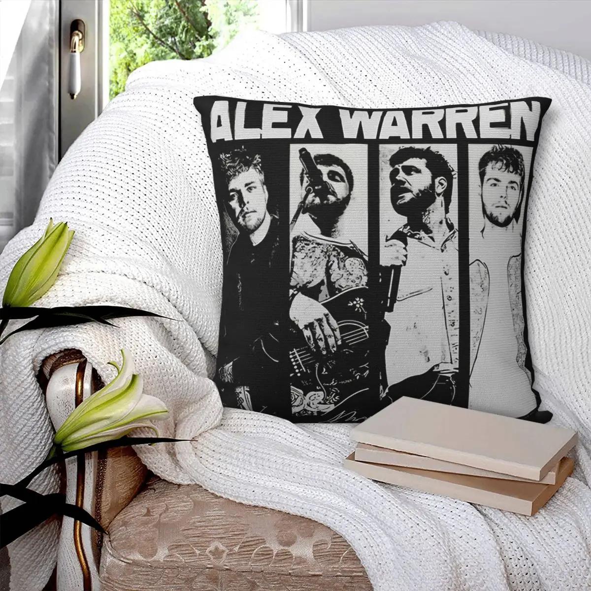 Alex Warren Tour 2025 Pillowcase Printed Polyester Cushion Cover Decoration Pillow Case Cover Home Zippered 18