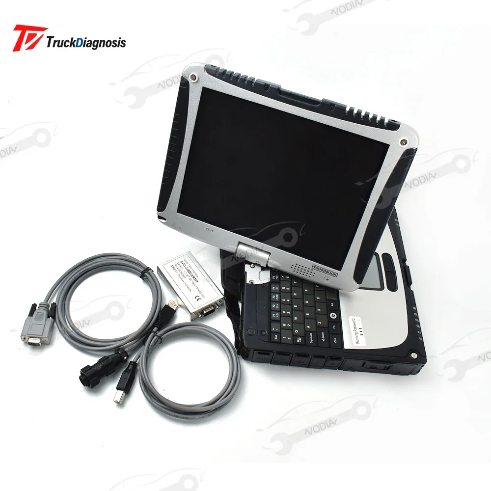 2024 For Toyota bt diagnostic tool scanner, interfaz USB ARM7 BT, compatible con for Toyota BT, EMS, CAN suite with CF19 Laptop