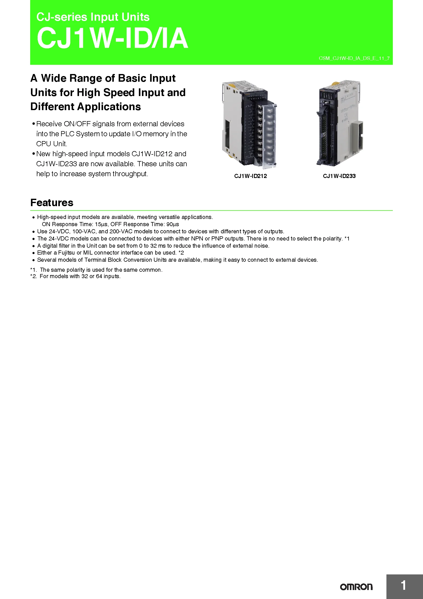 OMRON Modules PLC CP1W-8ER 8ET 8ED 16ER 16ET 20EDT 20EDR1 32ER 32ET 40EDR 40EDT 8ET1 40EDT1 20EDT1 New Authentic Original
