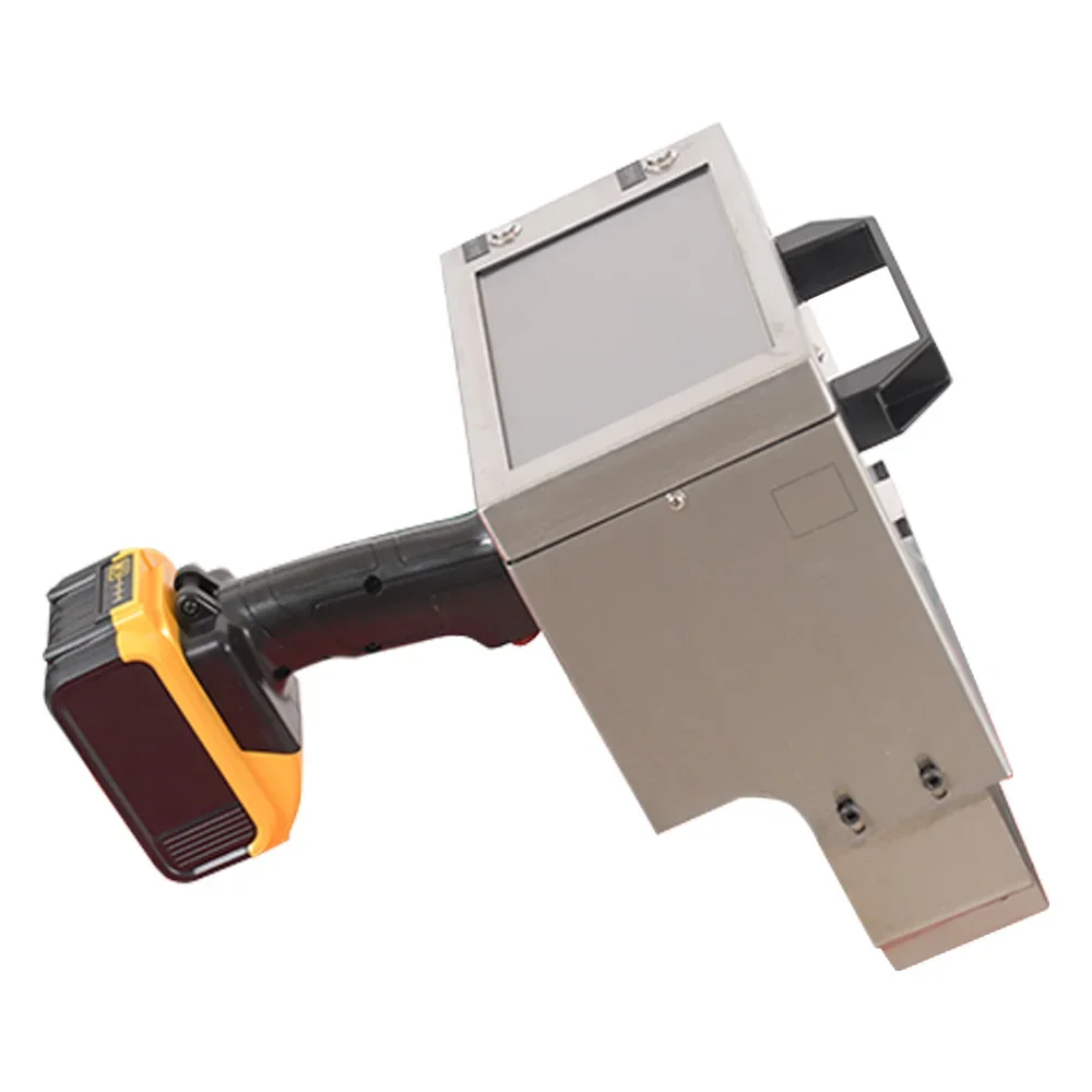 90x30mm Portable Engraving Electric Marking Machine  magnet Touch Screen For Nameplate Cylinder Number Frame Chassis