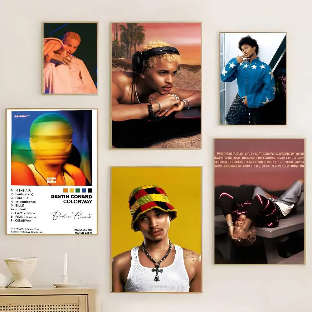 

D-destin conrad LOVE ON DIGITAL Poster HD home decor sticky wall waterproof home living room bar aesthetic decor