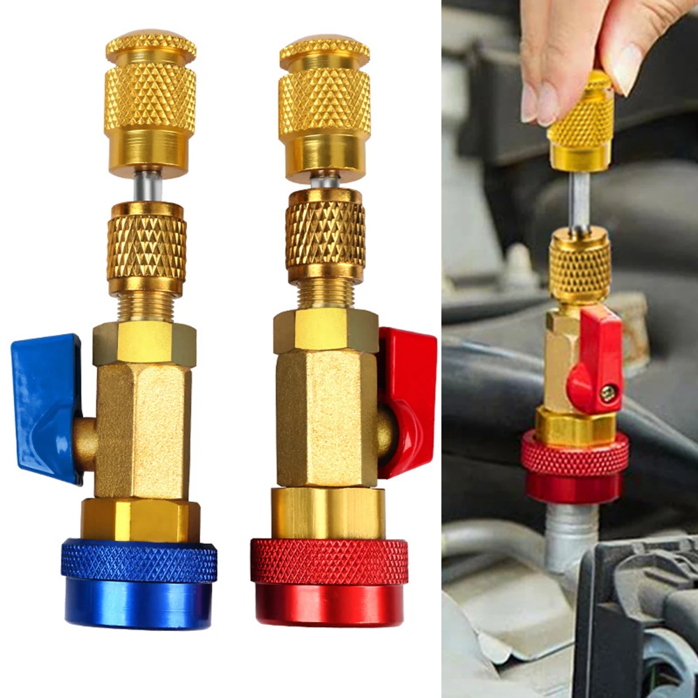 R134A-Compatible Valve Core Tool for Air Conditioner Systems Requiring High and Low Pressure Coupler Functions
