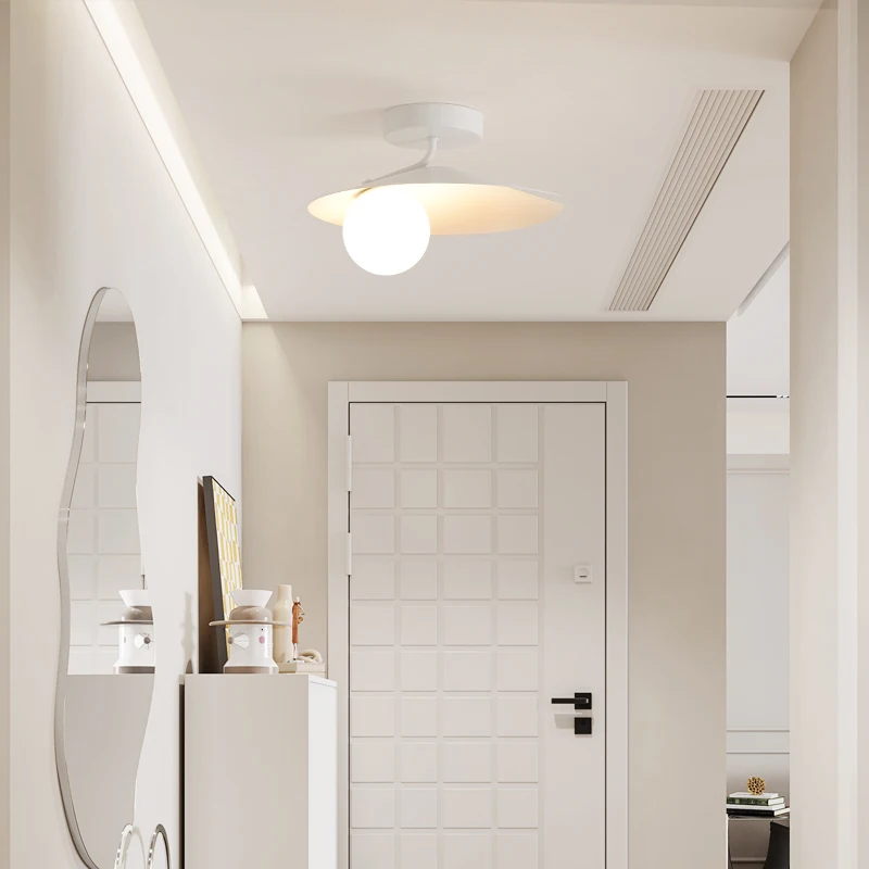 Creme Ins Estilo LED Luz De Teto, Quarto Corredor Luz, Sala De Estar Corredor Luz, Quente Proteção Para os Olhos, Roupeiro Luminárias