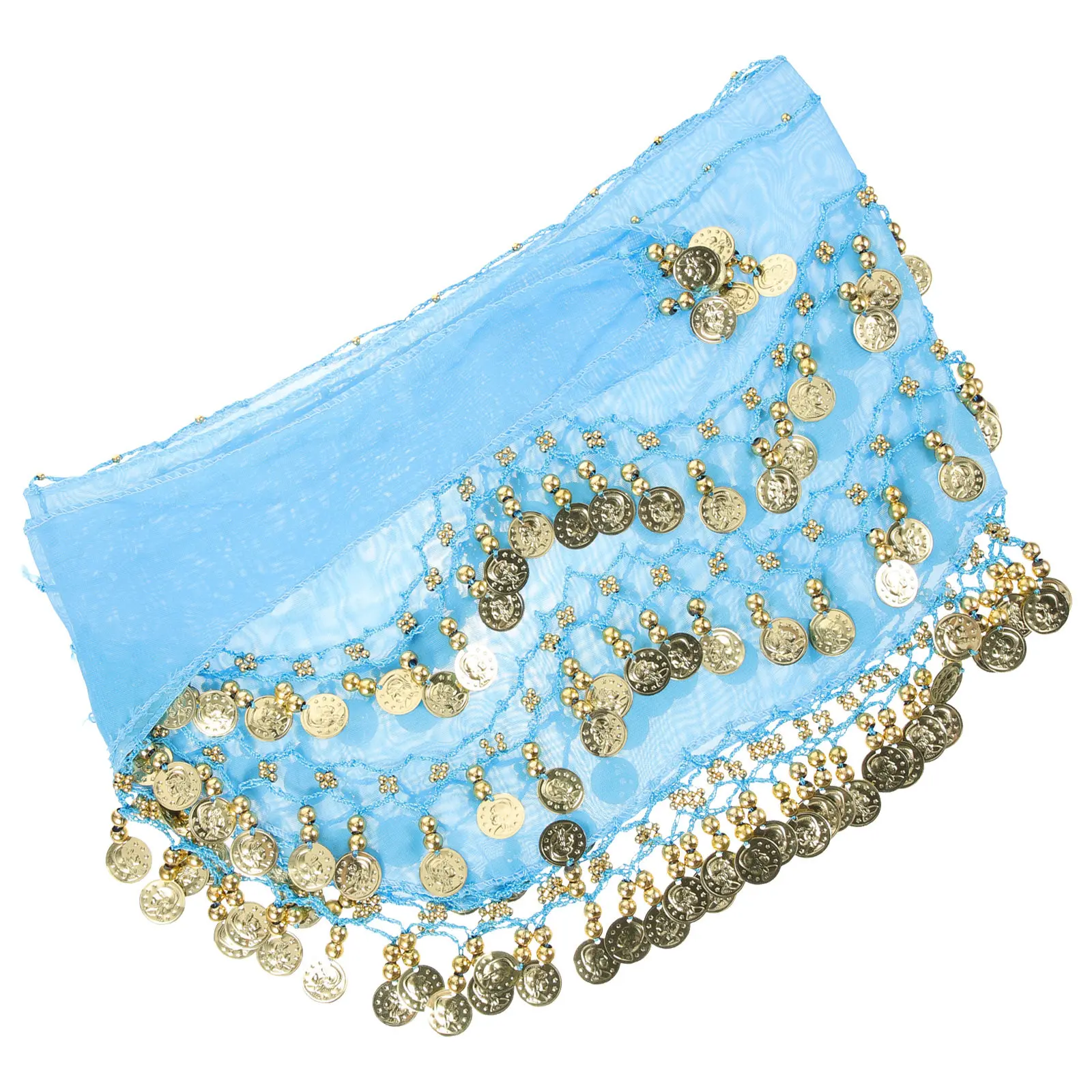 ベリーダンスヒップスカーフ女性用光沢のあるスパンコールウエストチェーンぶら下がりコイン付きパフォーマンスパーティーコスチュームアクセサリーベリーダンススカート