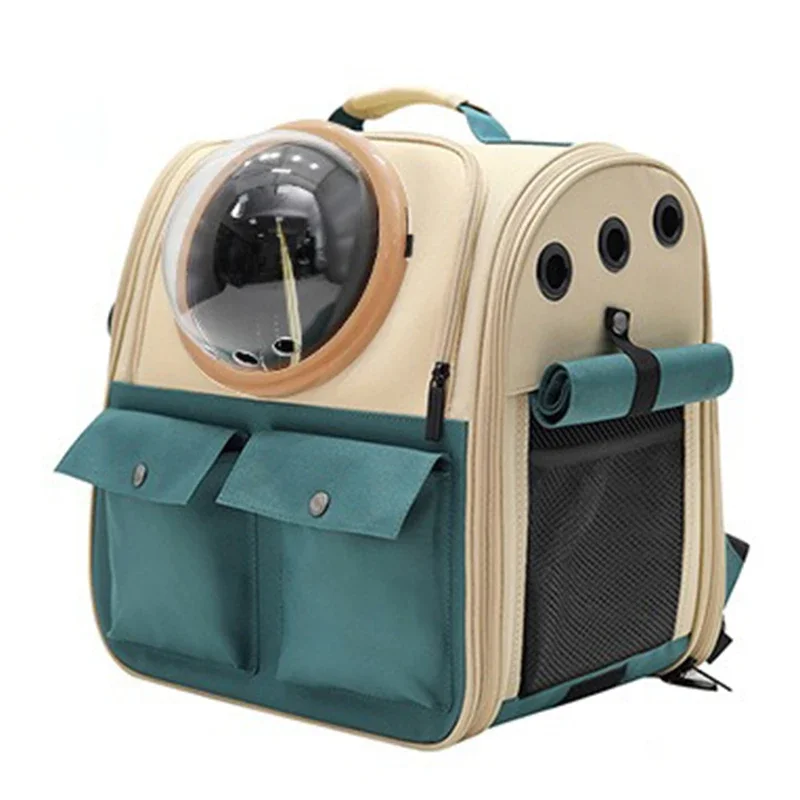 Big Outdoors Cat Carriers Backpack Expandable Travel Portable Cat Carriers Bagpack Canvas Foldable Bags Cats Cute Pet Supplies