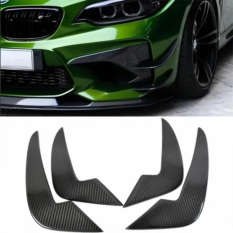 

For BMW F87 M2 M2C ReaI Carbon Fiber Bumper Wind Knife Spoiler Kit