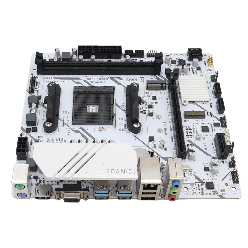 JGINYUE B450M PLUS ARGB Motherboard AM4 Supports Ryzen 2000-5000 CPU EXPO PC desktop DDR4 M.2 NVME view 6