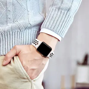 Tali Olahraga untuk Tali Jam Tangan Apple 46mm 44mm 40mm 42-38-41mm 45mm Gelang Bersirkulasi Seri iWatch 10 9 8 7 6 SE 5 3 Ultra 2 49mm 8 jam tangan pintar oraimo penjualan terbaik - №