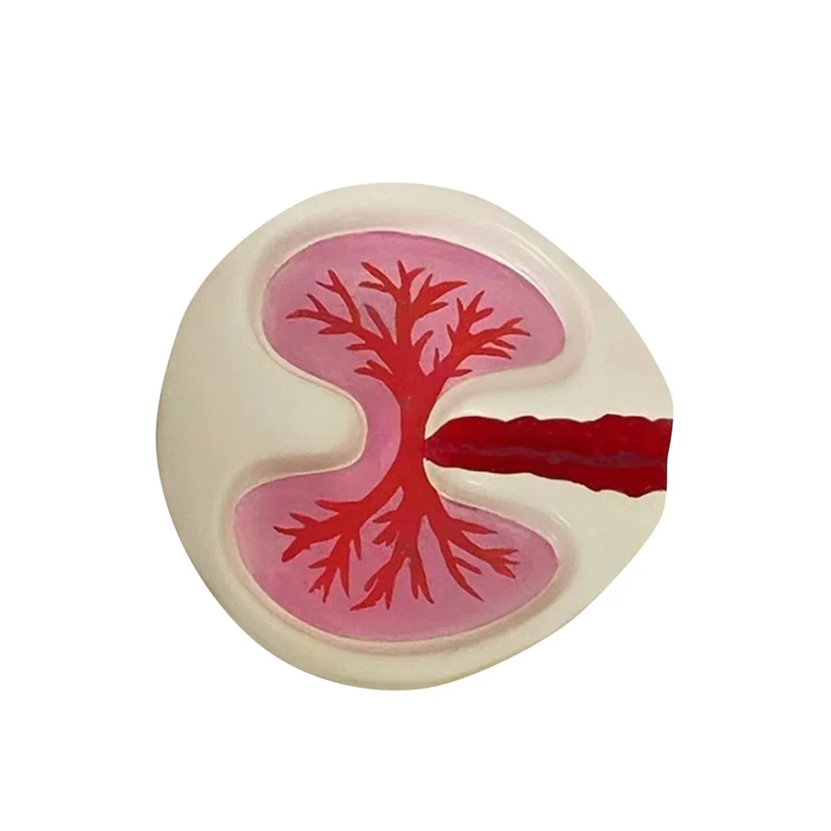 Lung Shape Ashtray Tray Red Funny Ashtray Desktop Home Decoration Handmake Ornaments Decor Birthday for Boyfriend