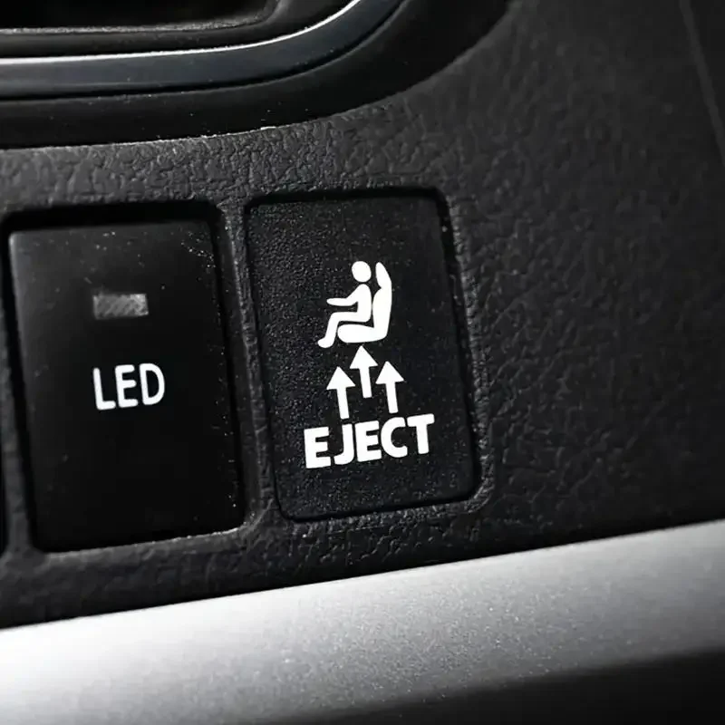 4Pcs Humorous EJECT Button Stickers for Empty Car Dashboard Buttons Men Automotive Joke Gift for Car Enthusiasts Accessories
