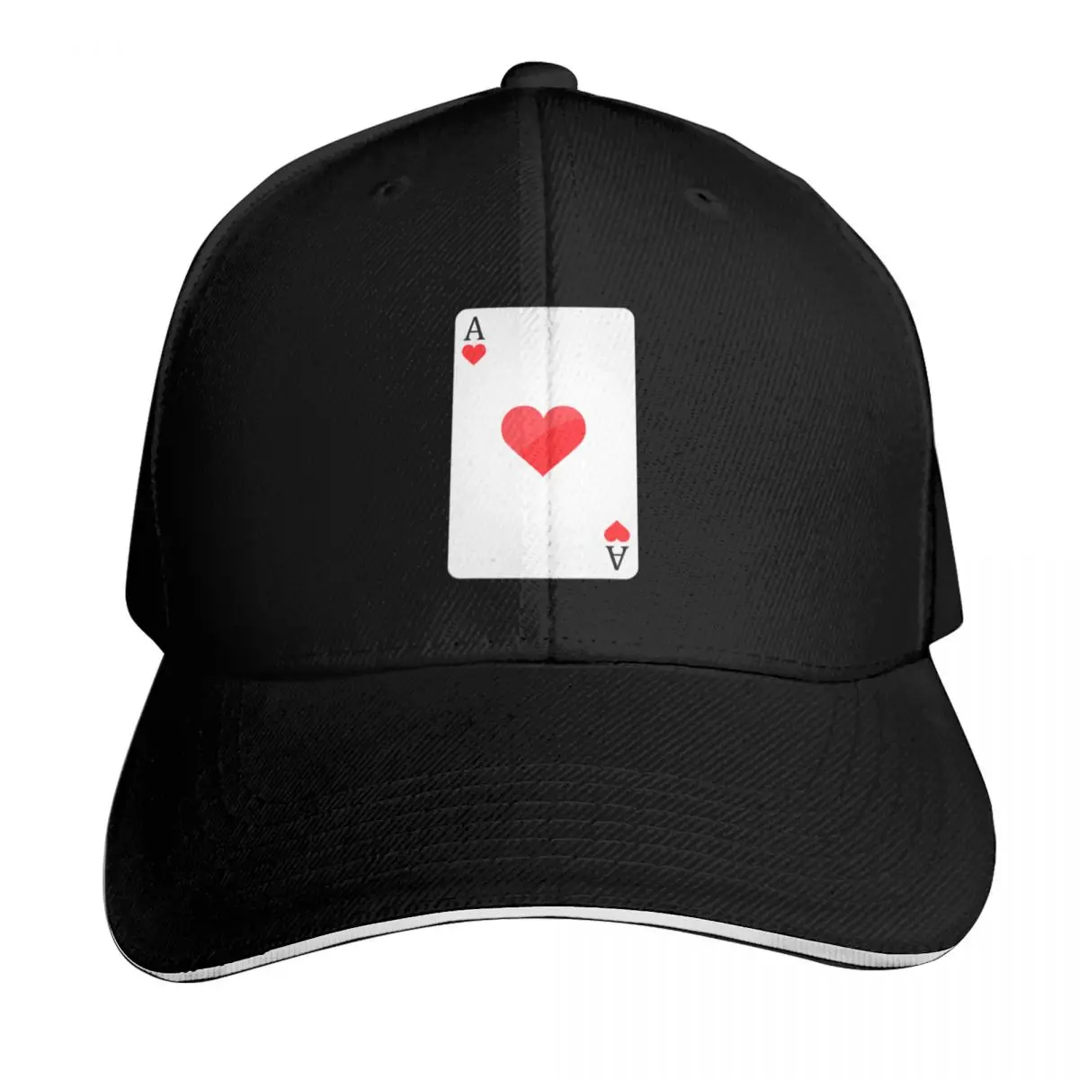 Ace Of Hearts-Poker Baseball Cap Winter hat Luxury Hat custom caps Mountaineering Baseball Men Women's