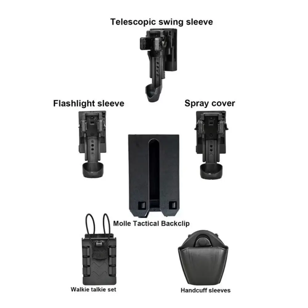360° Rotating Rotating Flashlight Holder Quick Unplug Portable Flashlight Belt Holder Lightweight Multifunctional