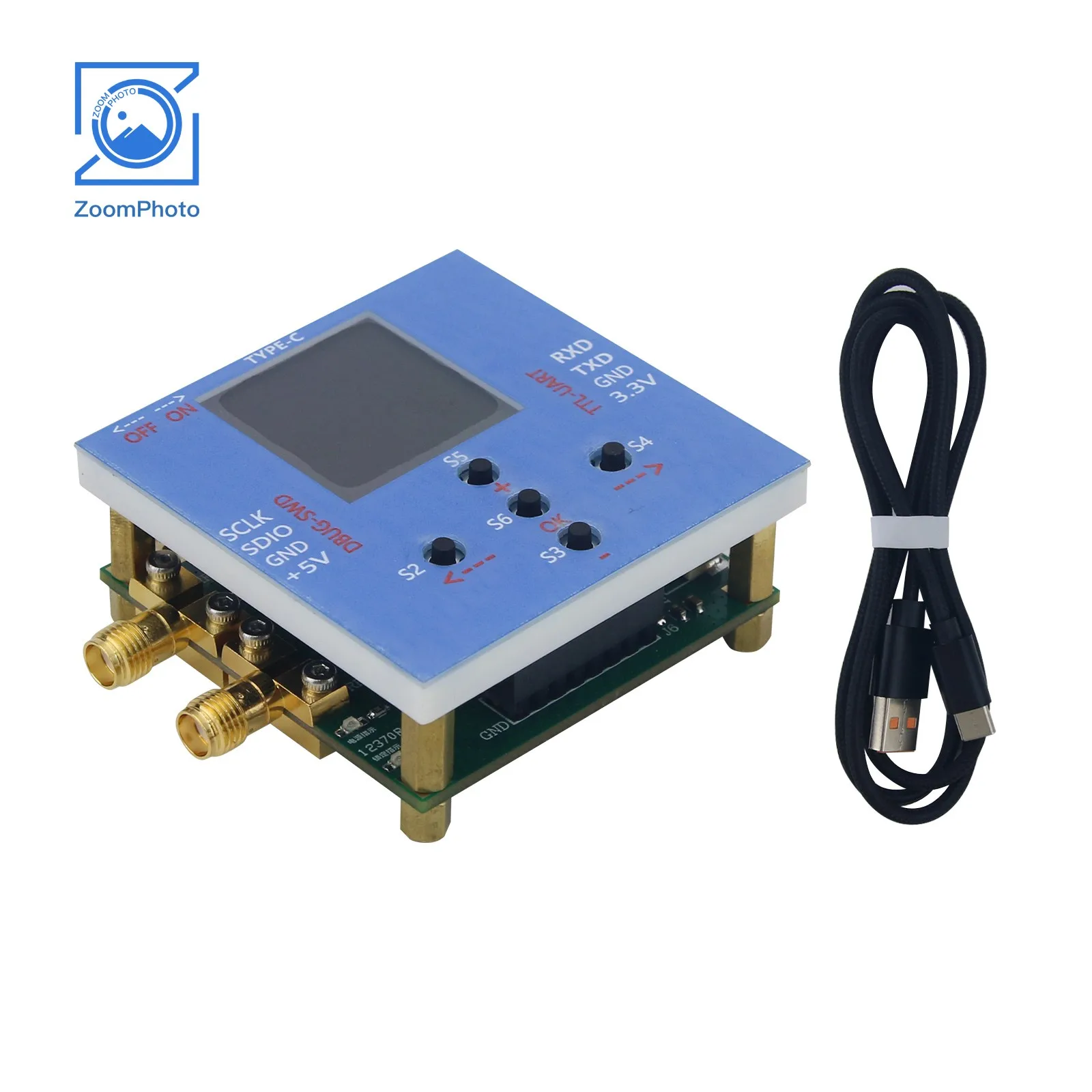 10MHz-19GHz LMX2595 V3 PLL Core Board STM32 Control Board High Frequency Phase Locked Loop with SMA Female Connector