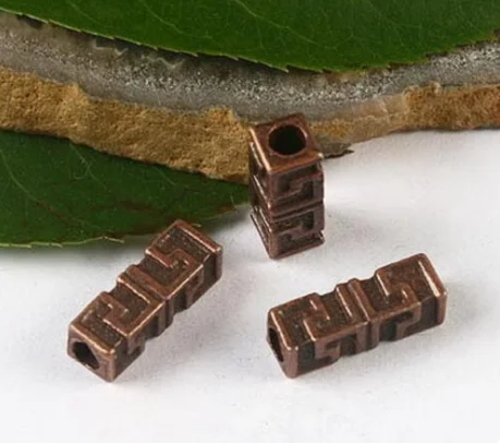 30PCS 14.4x4.7mm hole2.8mm Alloy charms antiqued copper  spacer beads for jewelry making HWH2769
