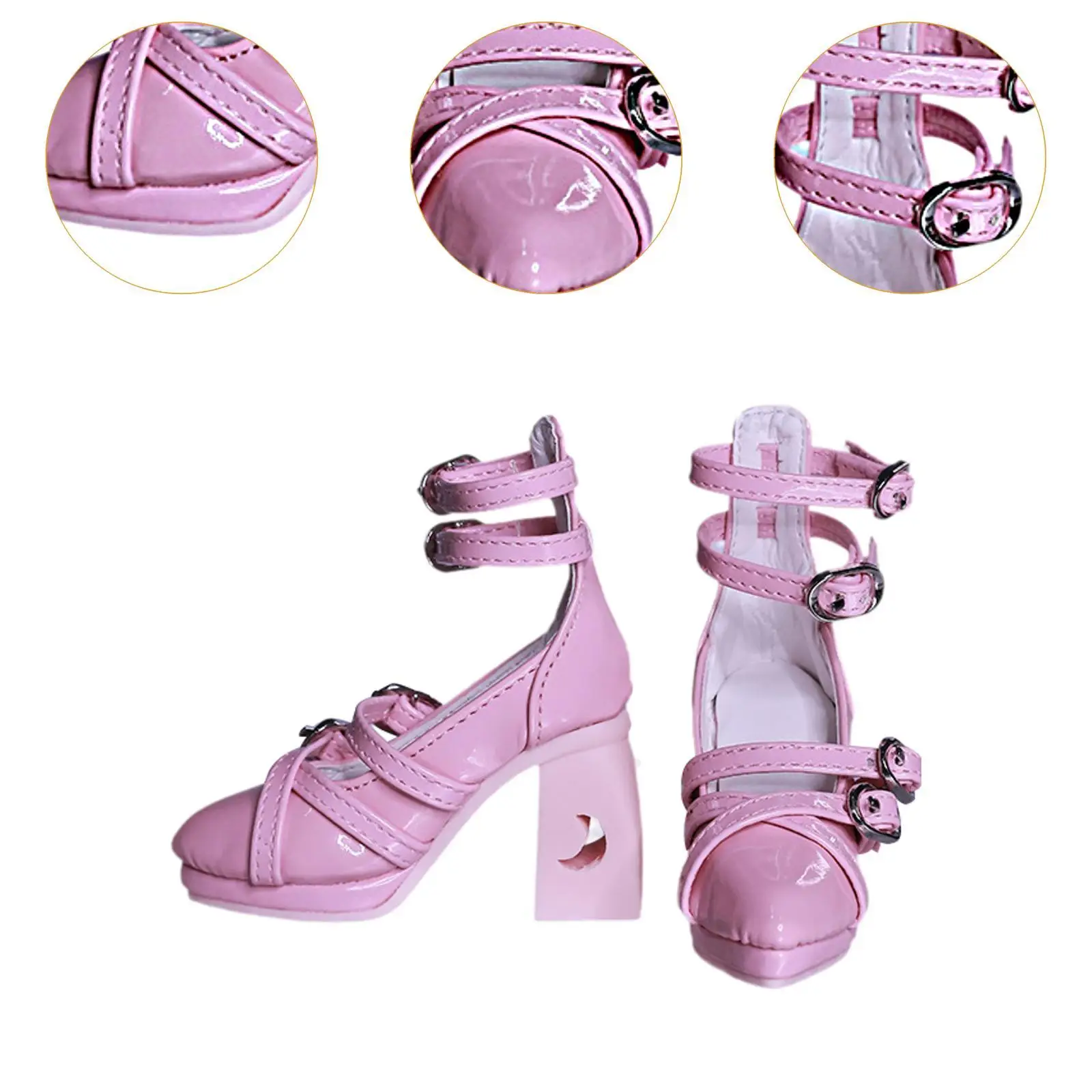 1/3 Scale Doll Shoes for Female Figures, High Heeled Sandals Collection