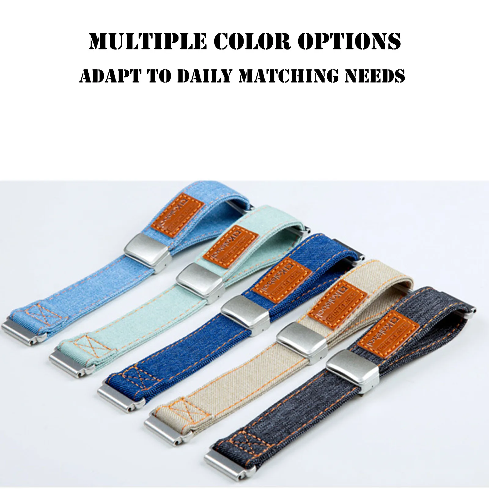 أربطة مغناطيسية لفرقة COROS PACE 2/APEX 2/APEX مقاس 42 مم، حزام قماشي مغناطيسي ناعم وخفيف الوزن