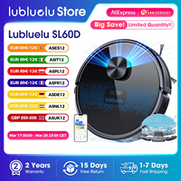 Lubluelu SL60D Robot Vacuum and Mop Combo - 4000Pa Suction, 150Mins Runtime, Quiet Operation, Smart App Control, 10 No-Go Zones