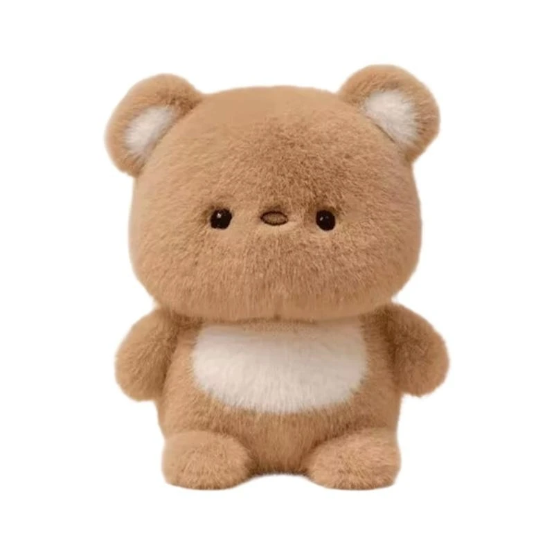 Y1UB Furry Plush Study Companion Bear Rabbit Desk Decoration Safe Stuffed Animal Toy For Children