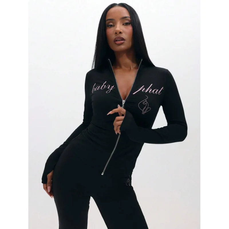 

Printed Zip Set E 17473 Fashionable Zipper Ensemble for Women Summer Collection No Brand Registered Trademark