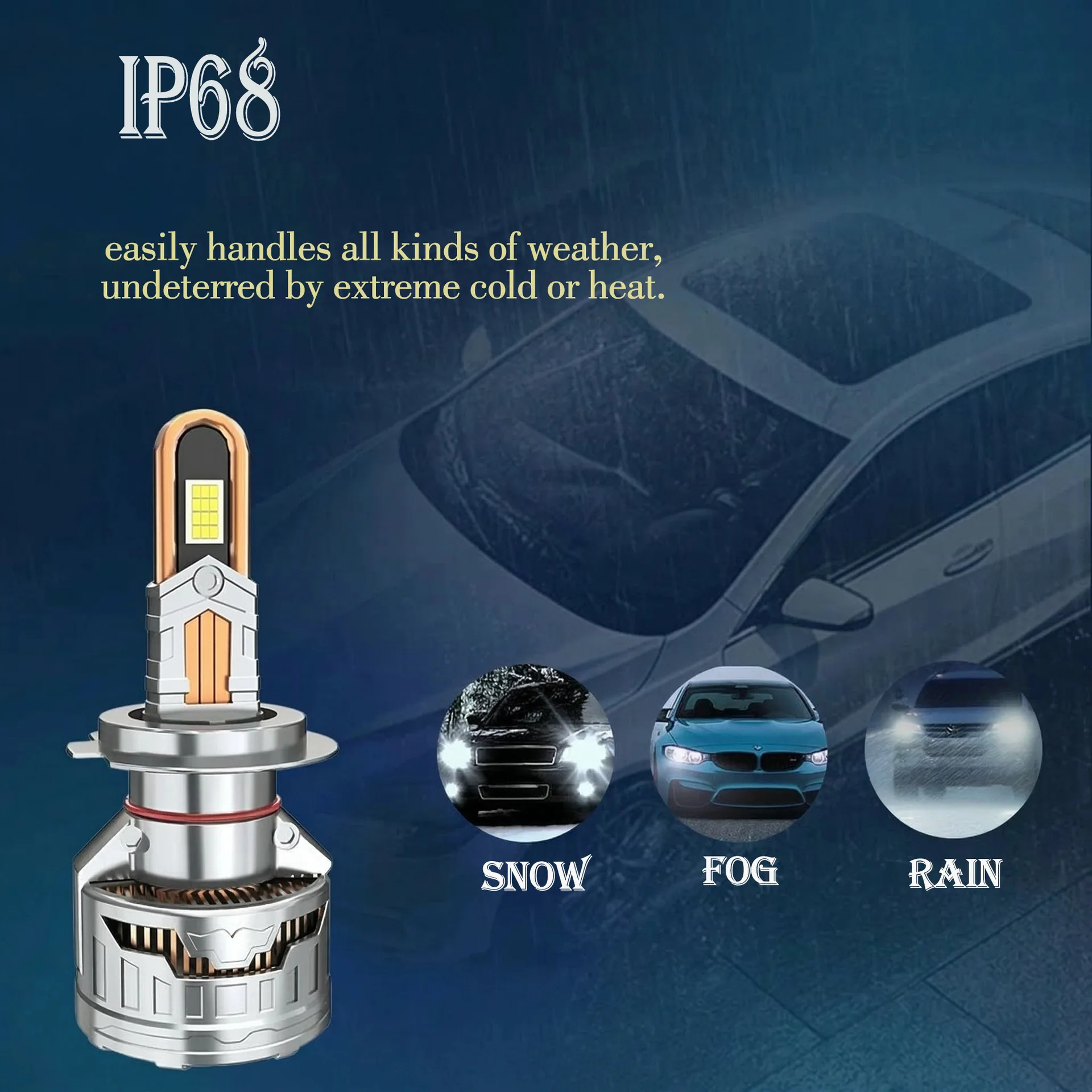 NXY 170W LED Headlight Bulb 8 Copper Tube High Power Super Bright H1 H4 Hi Lo Beam Car Motorcycle Headlamp 12V Retrofit Light view 5