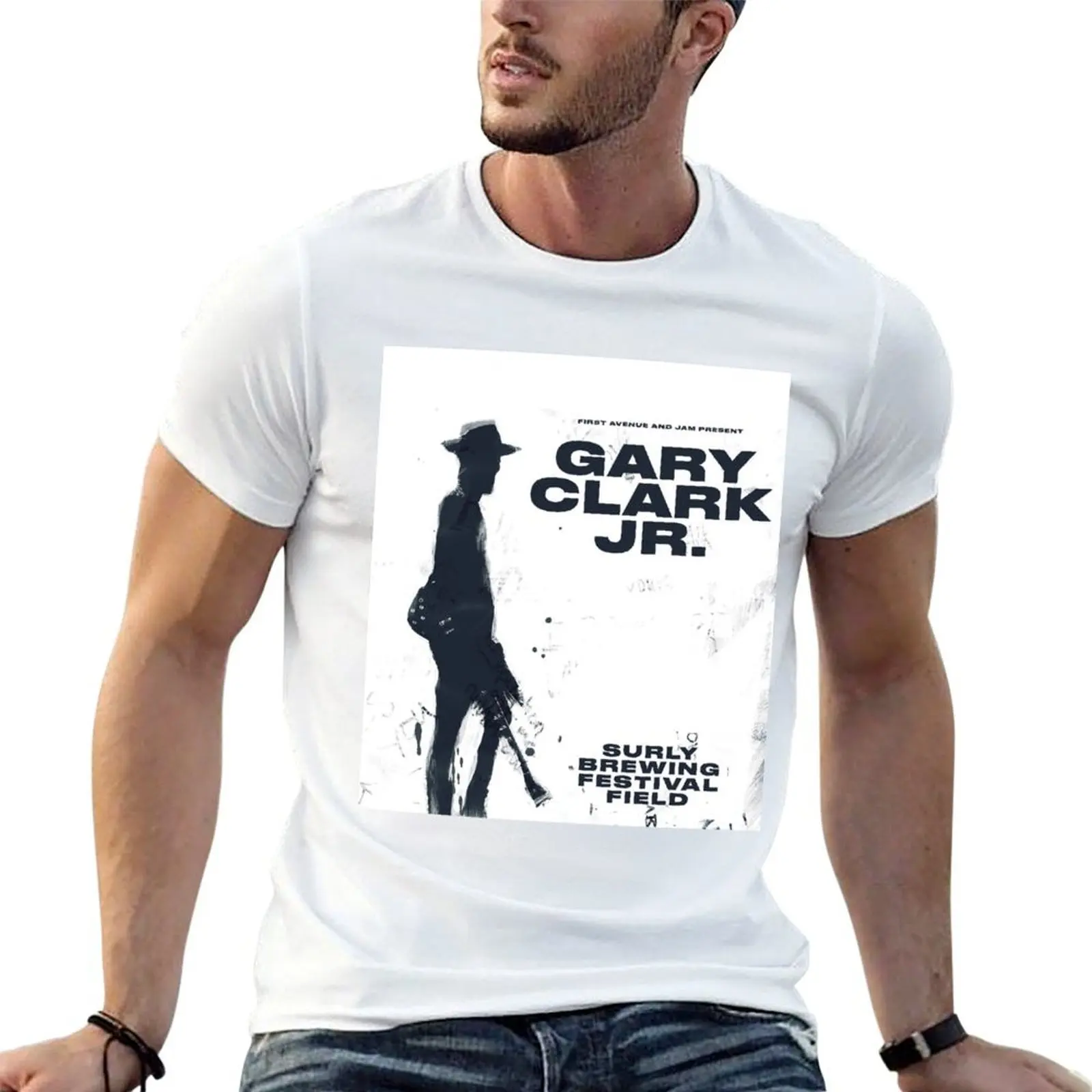 

gary clark jr T-Shirt t shirt men 100% cotton luxury brand t shirt man luxury T-Shirt
