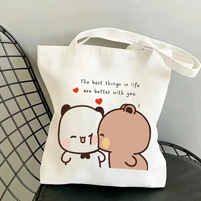 

Foldable Shopping Bag Bubu Dudu Anime Fashion Tote Bag Canvas Tote Bag Aesthetic Canvas Reusable Shopping Bag Female