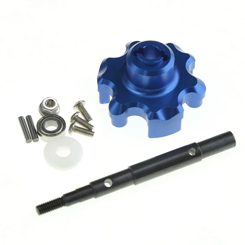 Metal Trasmission Cush Drive Housing with Drive Input Shaft for Traxxas 1/5 X-Maxx 6S 8S 4X4 RC Car Upgrade Parts