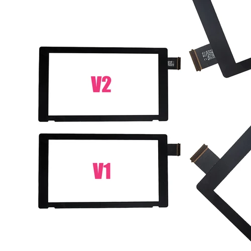 Pantalla táctil V1 V2 para consola de juegos Nintendo Switch, Panel de cristal exterior, digitalizador de repuesto NS
