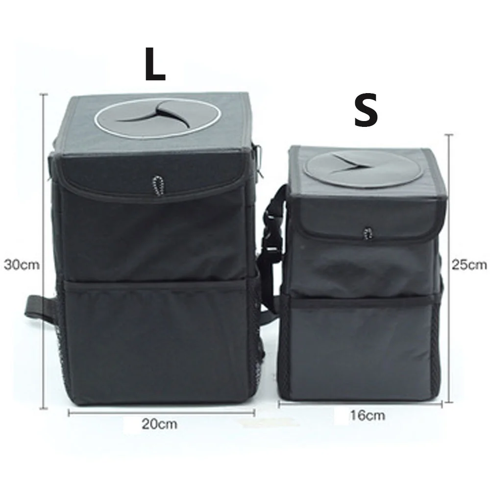 1 Pcs Portable Waterproof Car Trash Can Auto Organizer Garbage Can Car Accessories