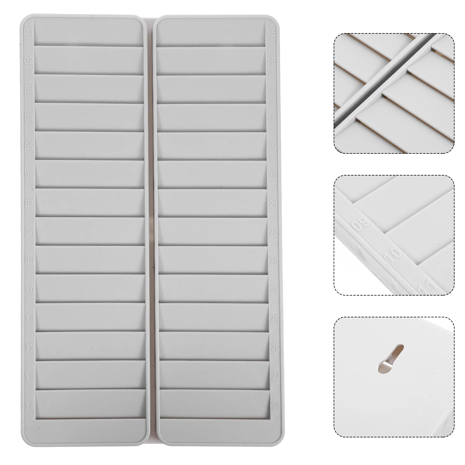 ID Card Storage Rack Warehouse Material Business Cards Information Attendance Holder Plastic Office Document Staff