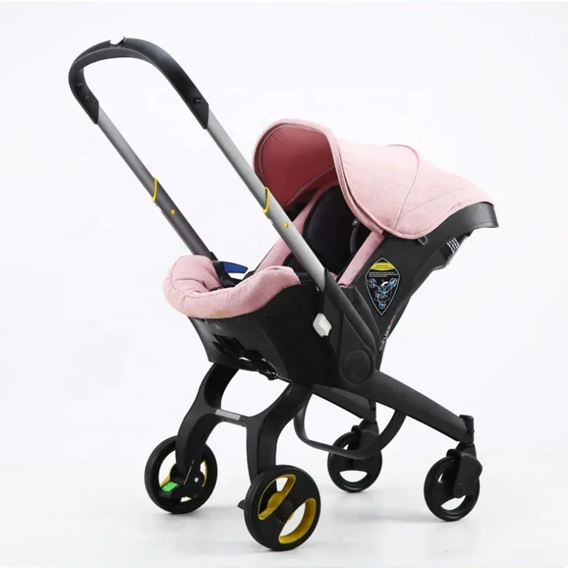 Carrinho de bebê leve com assento de carro para recém-nascido, Buggy Safety Cart, Carrinhos Carriage, Travel System, 3 em 1