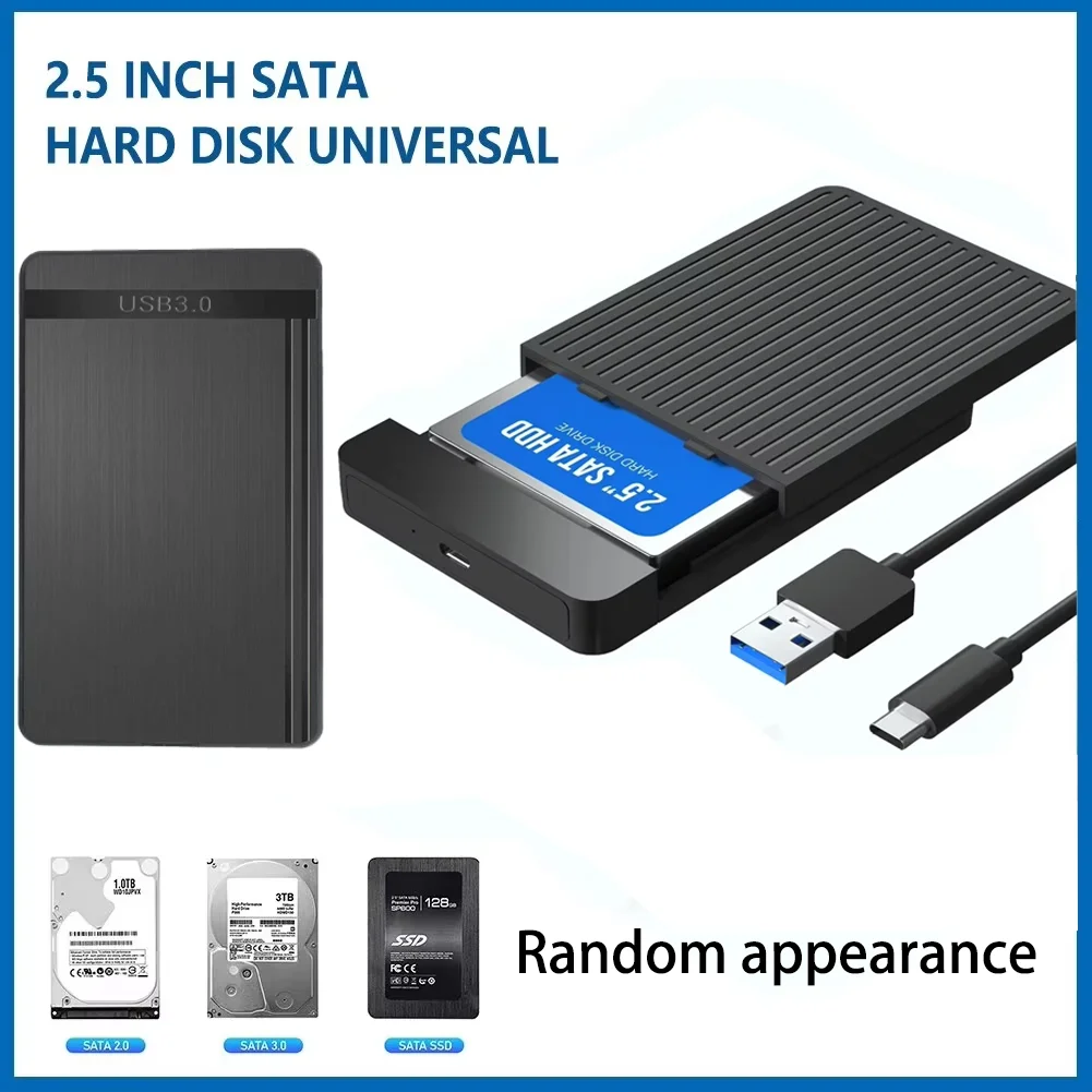 

Корпус для HDD/SSD 2.5 дюйма, адаптер SATA на USB 3.1/3.0, внешний бокс для жесткого диска 6 Гбит/с, USB-C корпус для дисков HDD