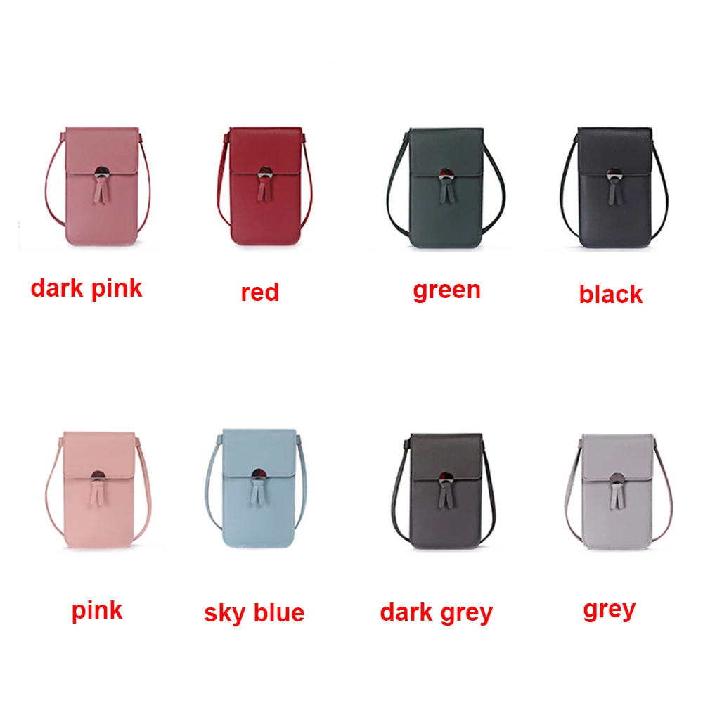 Women Mobile Phone Handbag Purse Tassel Strap Phone Bag Cross Bags Shoulder Bag Touchable