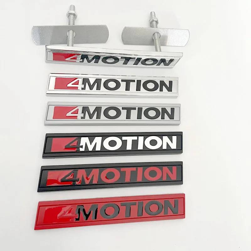 

3D Metal 4 Motion Logo Car Grill Badge Trunk Sticker For VW Golf 5 MK4 T5 T6 Passat 4 B6 B8 B5 Tiguan 4motion Emblem Accessories