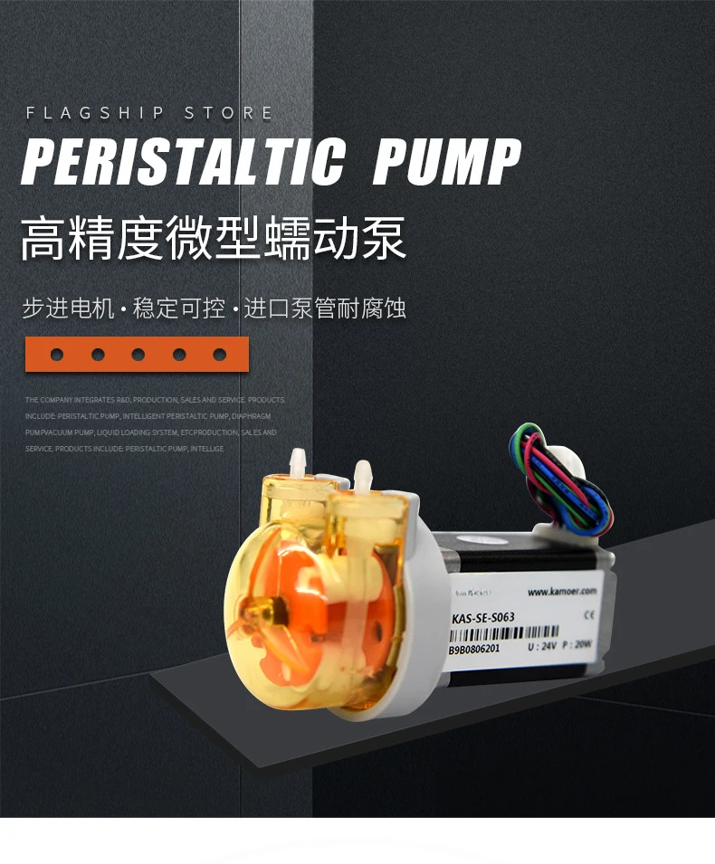 Peristaltic Pump 12V Stepper Motor Micro Water Pump Experiment High Precision Small Self-Priming Pump