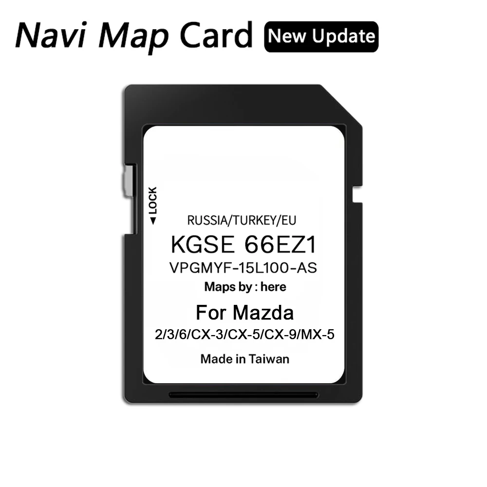 

For Mazda 2/3/6/CX3/CX5/CX9/MX5 Europe UK Navigation SD Card Car Sat Navi Card Upgrade GPS Map Data KGSE66EZ1 SKYACTIV CONNECT 7