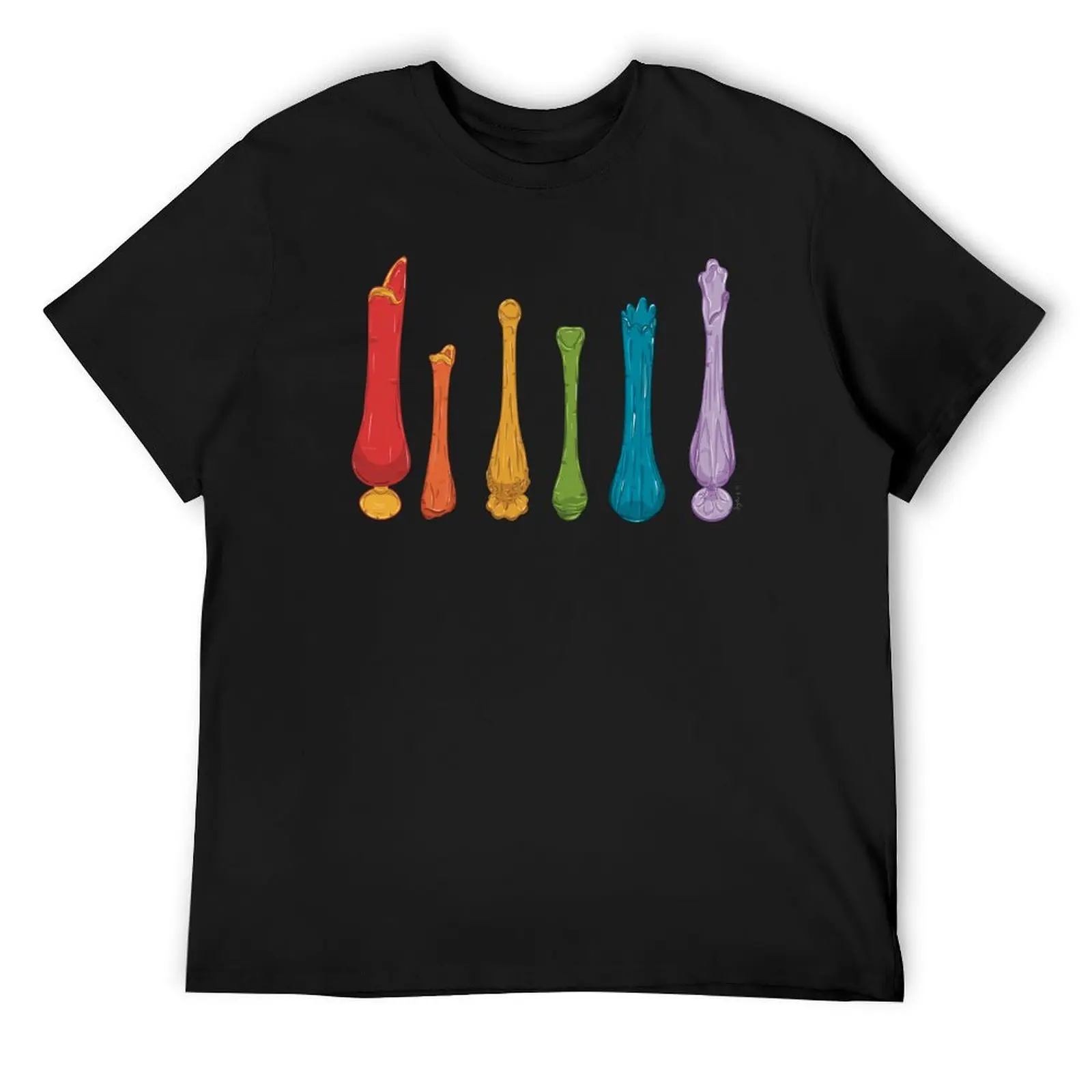 Rainbow Glass Swung Vases T-Shirt