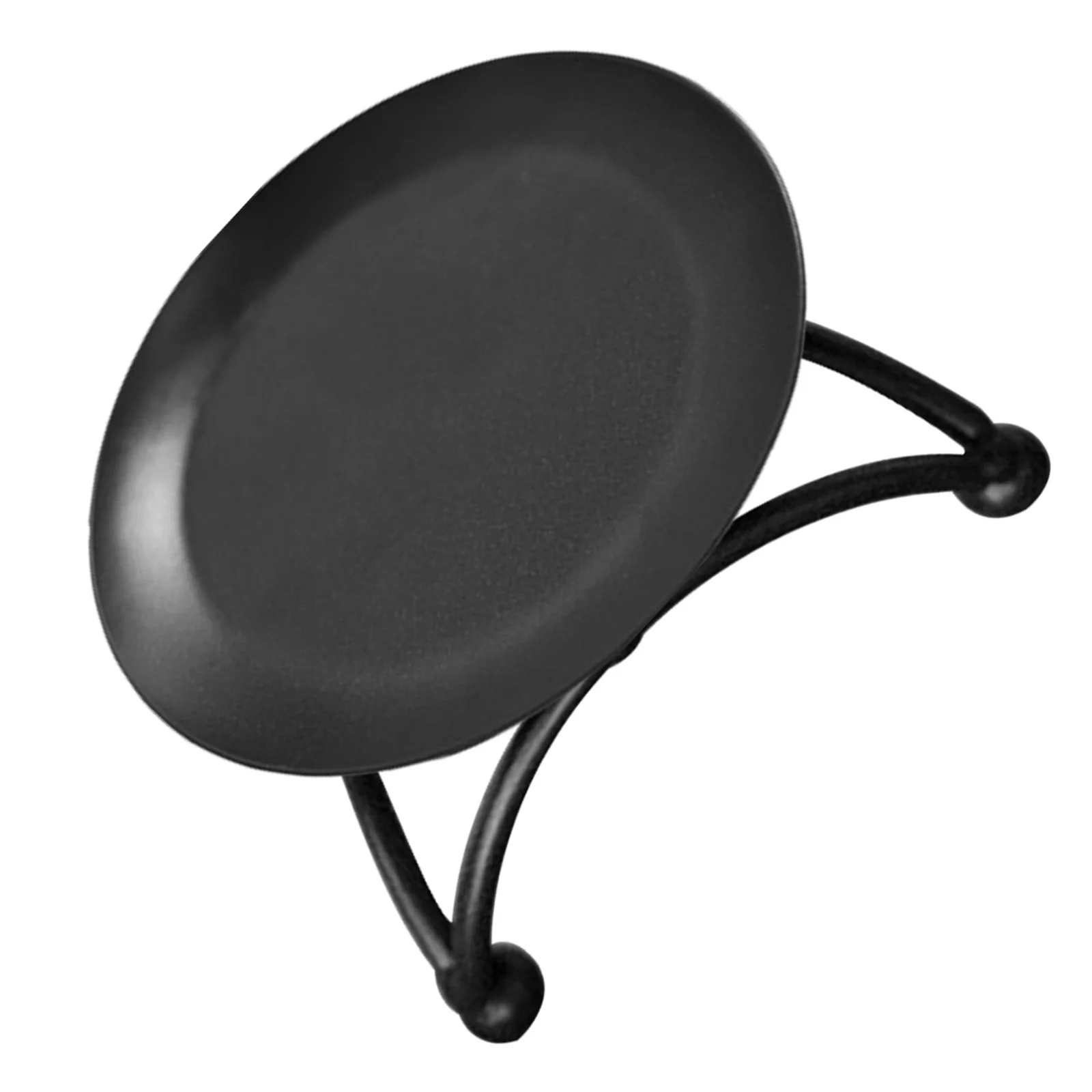 

Round Iron Holder Tray Stable Wedding Table Candlestick Rack for Aromatherapy Tea Lights Flameless LED Candles