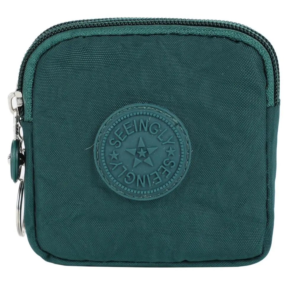 New Canvas Money Coin Purse Durable Waterproof with Key Ring Credit Card Holoder Wear-resistant Wallet Money Bag Male Female