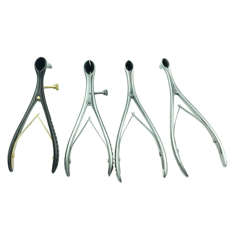 Medical Nose Mirror ENT Canal Dilator Stainless Steel Nasal Endoscope Rhinoscopy Nose Pliers Nasal Dilator Microsurgical Tool