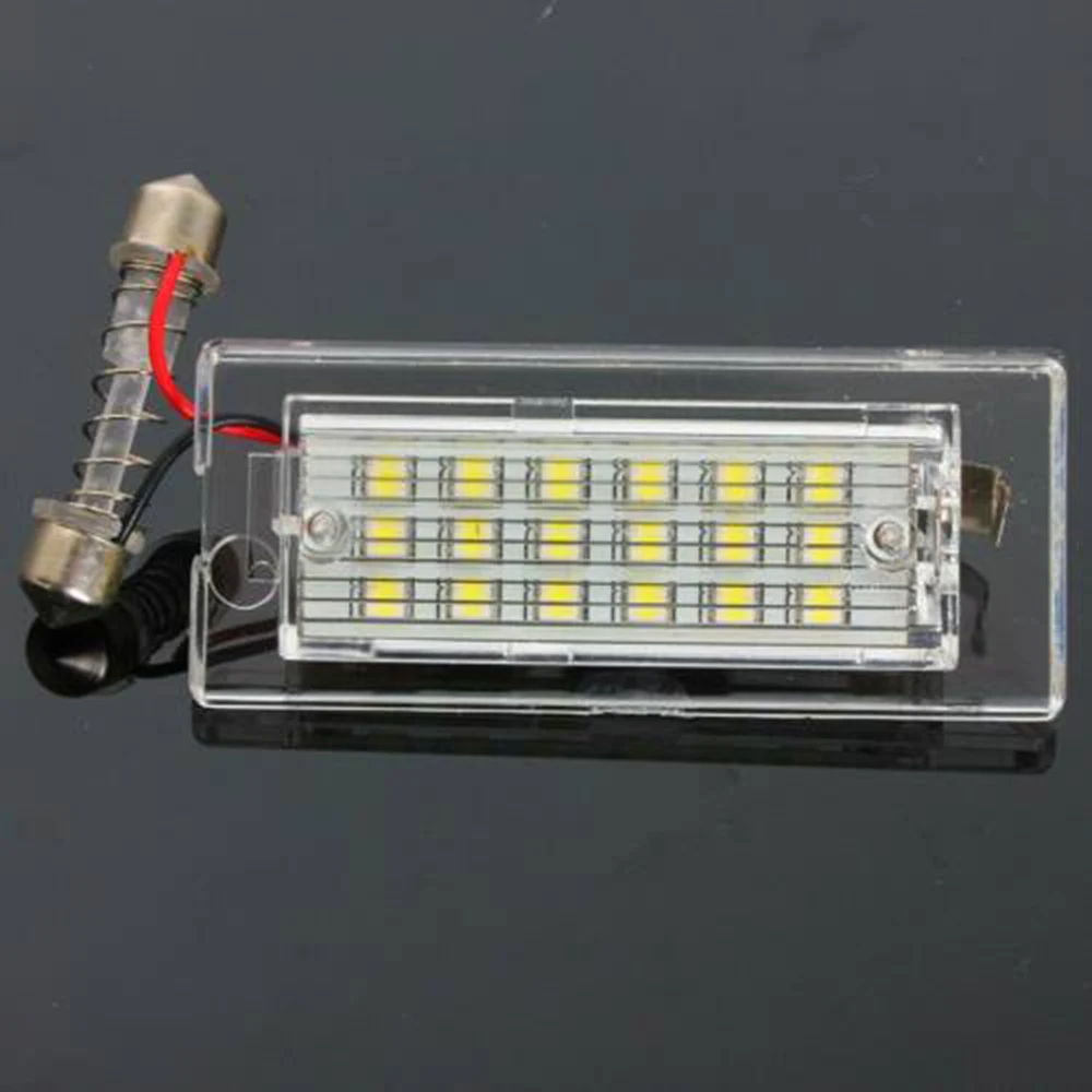2 pçs lâmpada de luz da placa de licença 18 led alto lúmen para bmw x5 e53 x3 e83 03-09 led super brilhante 12v erro automático livre novo