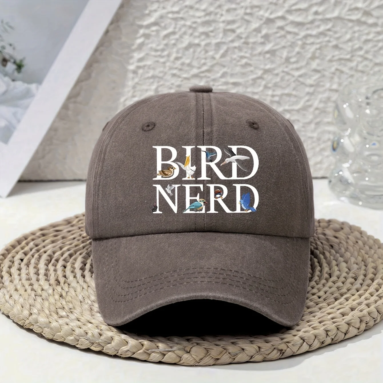 Bird Nerd Printed Baseball Cap - Breathable & Adjustable Sun Protection Hat For Men And Women, Perfect Gift Idea