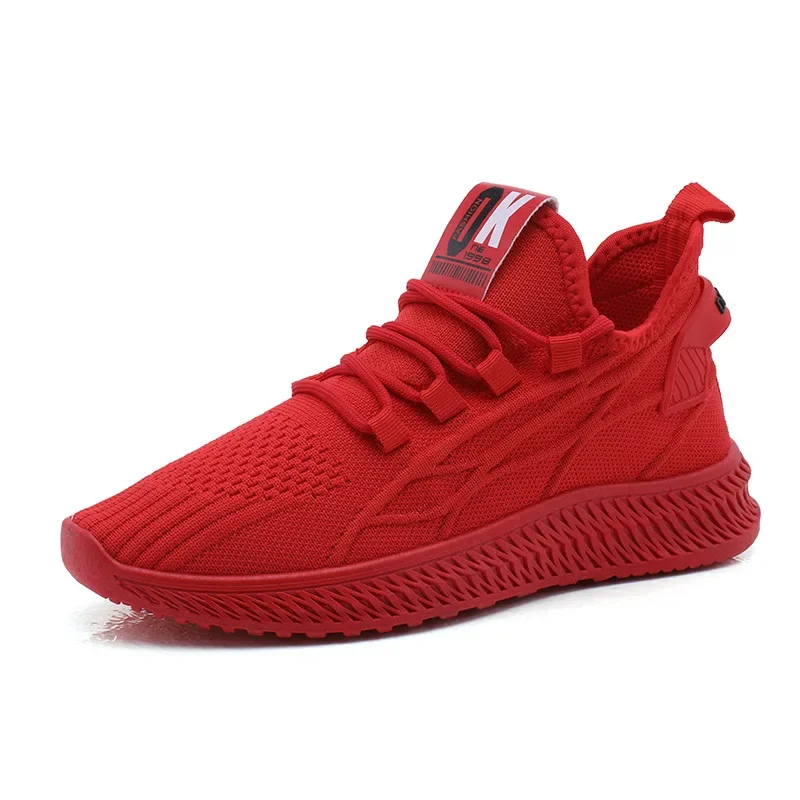 Fashion Spring Female Sneakers Women Shoes Korean Mesh Yellow Ladies Shoes Woman Lace Up Red Black Casual Shoes Breathable 2023