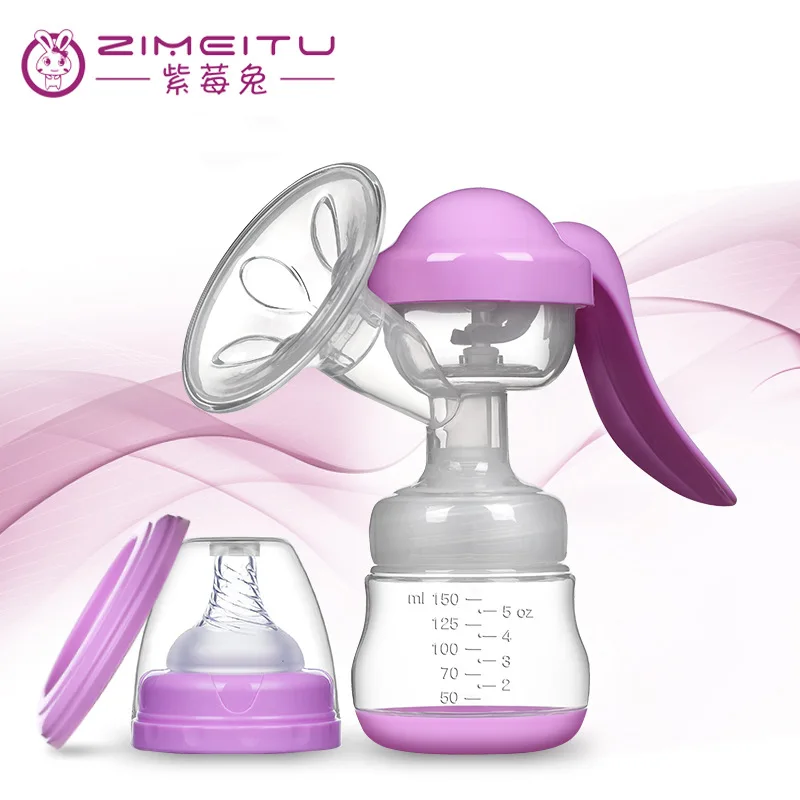 

Purple berry rabbit manual Breast pump suction big maternal products milking machine Breast pump