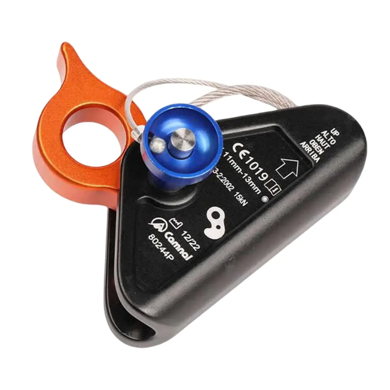 Rope Grab Ascender for Rock Climbing, Fall Protection Riser Adjuster, Climbing Rope Ascender for Rescue & Height Safety